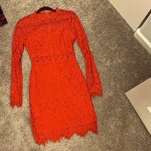 Dress size s brand lulus red color